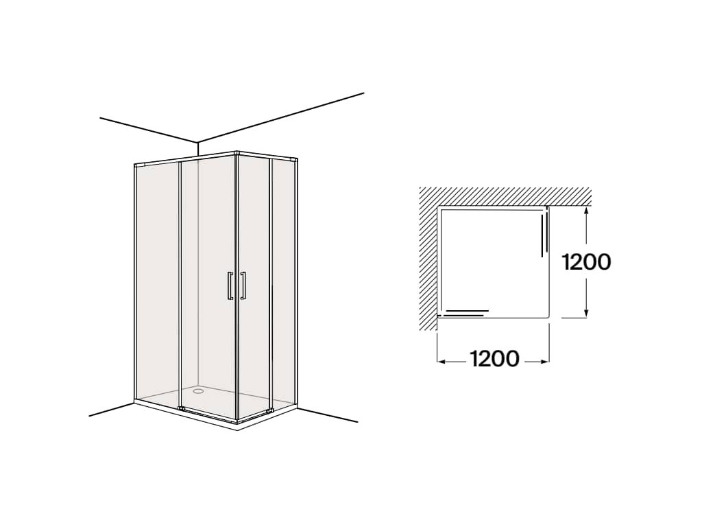 Paroi de douche URA L2 Roca